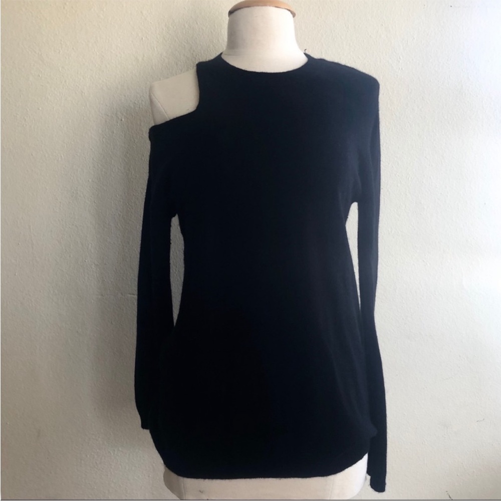 ALC Hamilton shoulder cut out sweater wool cashmere